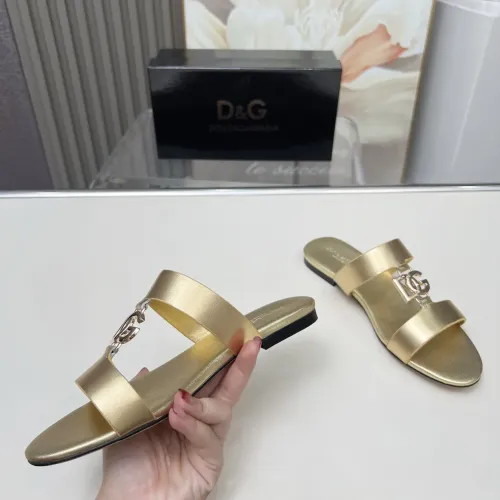 Replica Dolce & Gabbana D&G Slippers For Women #1454522 $85.00 USD for Wholesale