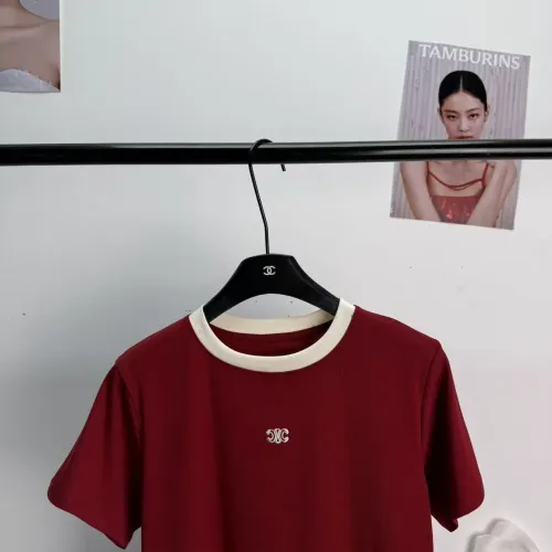 Replica Celine T-Shirts Short Sleeved For Women #1454523 $52.00 USD for Wholesale