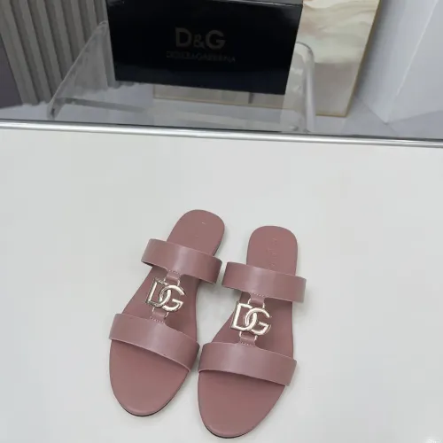Replica Dolce & Gabbana D&G Slippers For Women #1454526 $85.00 USD for Wholesale