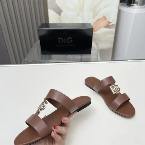 Replica Dolce & Gabbana D&G Slippers For Women #1454529 $85.00 USD for Wholesale