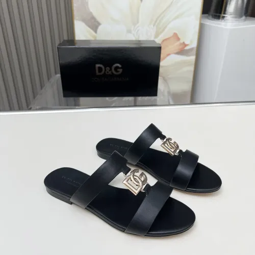 Replica Dolce & Gabbana D&G Slippers For Women #1454533 $85.00 USD for Wholesale