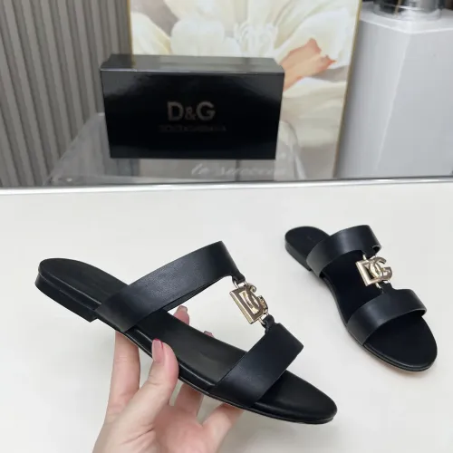 Replica Dolce & Gabbana D&G Slippers For Women #1454533 $85.00 USD for Wholesale