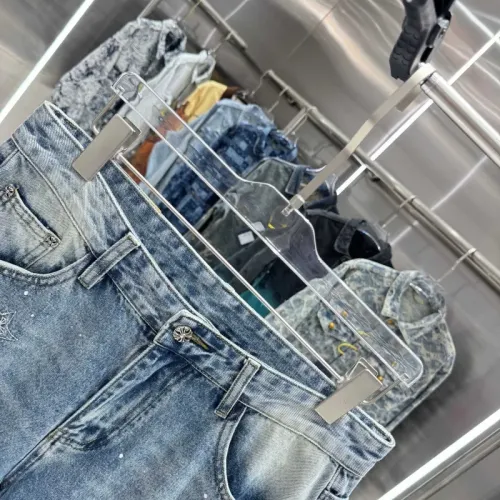 Replica Chrome Hearts Jeans For Men #1454633 $48.00 USD for Wholesale