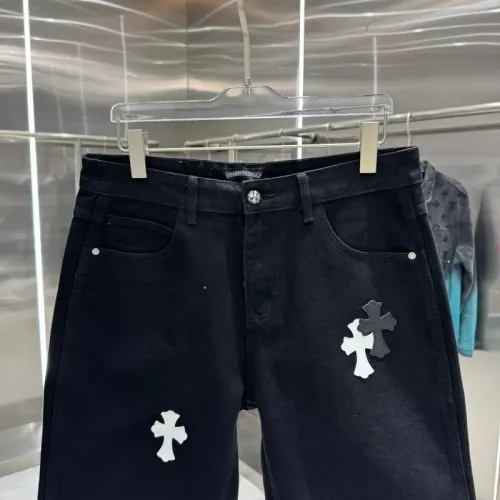 Replica Chrome Hearts Jeans For Men #1454656 $42.00 USD for Wholesale