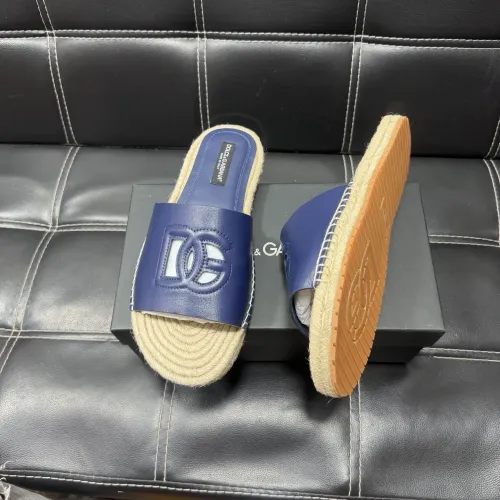 Replica Dolce & Gabbana D&G Slippers For Men #1455518 $60.00 USD for Wholesale