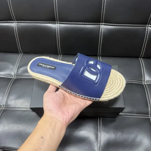 Replica Dolce & Gabbana D&G Slippers For Men #1455518 $60.00 USD for Wholesale