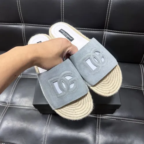 Replica Dolce & Gabbana D&G Slippers For Men #1455521 $60.00 USD for Wholesale