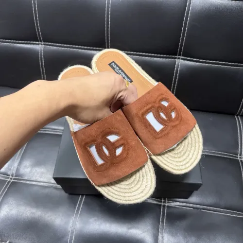 Replica Dolce & Gabbana D&G Slippers For Men #1455522 $60.00 USD for Wholesale