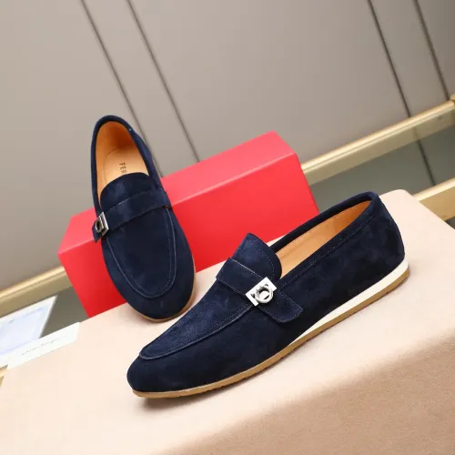 Salvatore Ferragamo Leather Shoes For Men #1455658