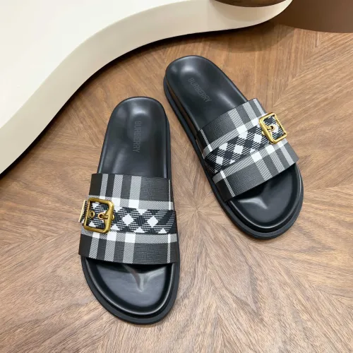 Replica Burberry Slippers For Men #1455703 $60.00 USD for Wholesale