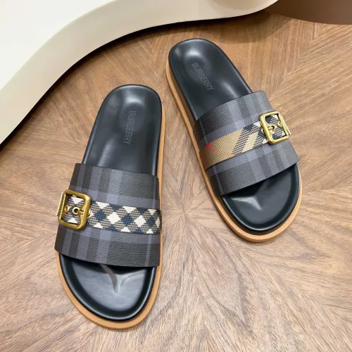 Replica Burberry Slippers For Men #1455704 $60.00 USD for Wholesale