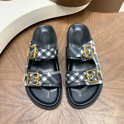 Replica Burberry Slippers For Men #1455709 $60.00 USD for Wholesale