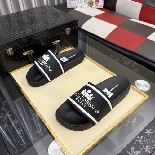 Replica Dolce & Gabbana D&G Slippers For Men #1455715 $45.00 USD for Wholesale