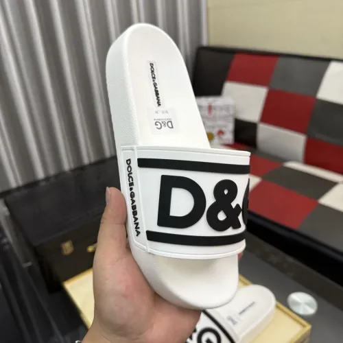 Replica Dolce & Gabbana D&G Slippers For Men #1455716 $45.00 USD for Wholesale