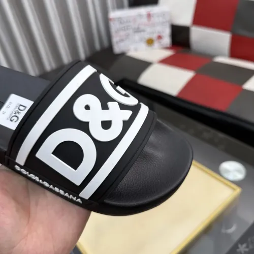 Replica Dolce & Gabbana D&G Slippers For Men #1455717 $45.00 USD for Wholesale