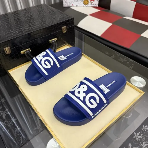 Replica Dolce & Gabbana D&G Slippers For Men #1455718 $45.00 USD for Wholesale