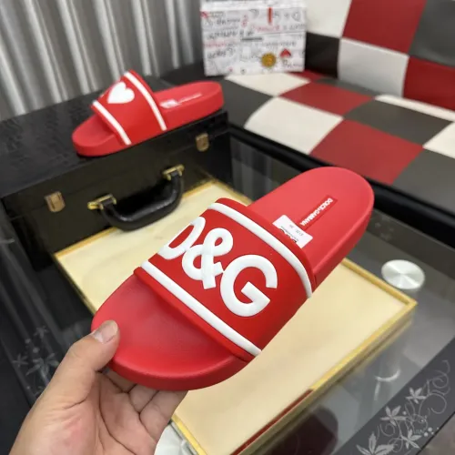 Replica Dolce & Gabbana D&G Slippers For Men #1455723 $45.00 USD for Wholesale