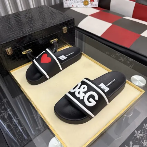 Replica Dolce & Gabbana D&G Slippers For Men #1455726 $45.00 USD for Wholesale