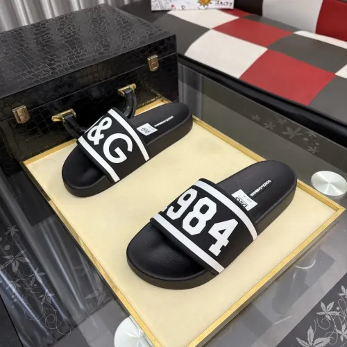 Replica Dolce & Gabbana D&G Slippers For Men #1455728 $45.00 USD for Wholesale