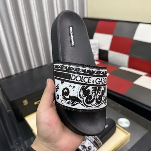 Replica Dolce & Gabbana D&G Slippers For Men #1455752 $45.00 USD for Wholesale