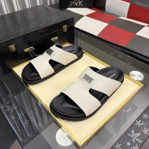 Replica Dolce & Gabbana D&G Slippers For Men #1455758 $64.00 USD for Wholesale