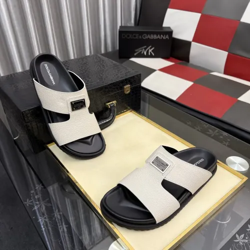 Replica Dolce & Gabbana D&G Slippers For Men #1455758 $64.00 USD for Wholesale