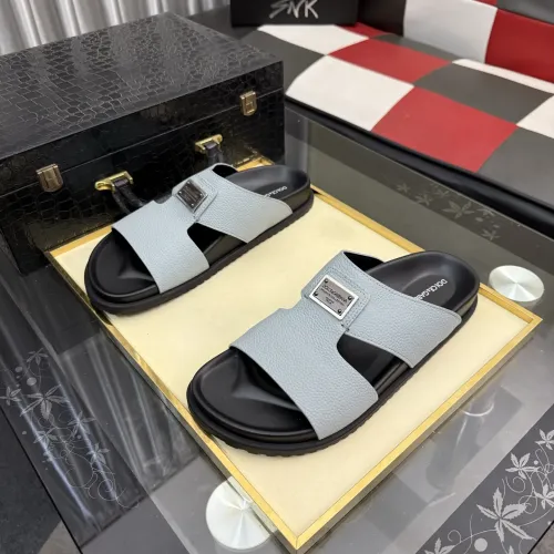 Replica Dolce & Gabbana D&G Slippers For Men #1455759 $64.00 USD for Wholesale
