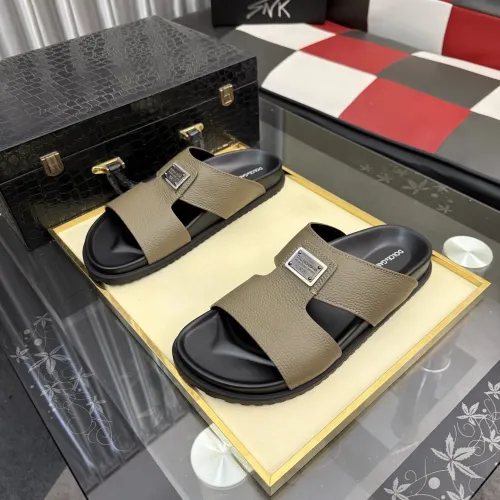 Replica Dolce & Gabbana D&G Slippers For Men #1455761 $64.00 USD for Wholesale