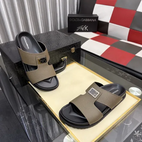 Replica Dolce & Gabbana D&G Slippers For Men #1455761 $64.00 USD for Wholesale