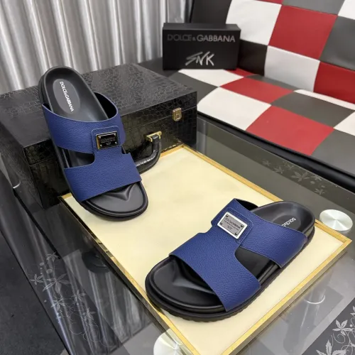 Replica Dolce & Gabbana D&G Slippers For Men #1455764 $64.00 USD for Wholesale