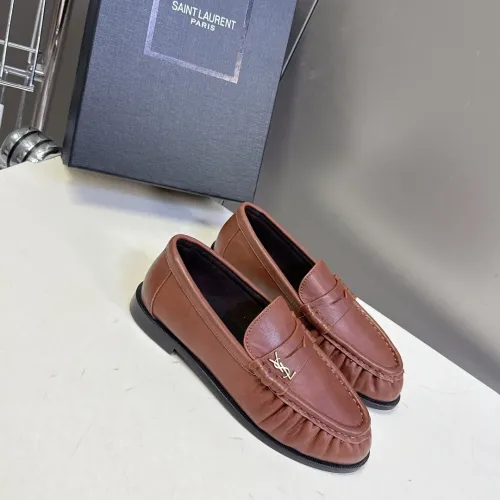 Yves Saint Laurent YSL Leather Shoes For Women #1456123