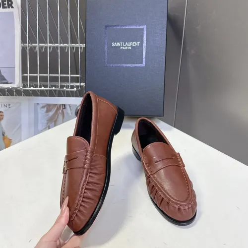 Replica Yves Saint Laurent YSL Leather Shoes For Women #1456123 $118.00 USD for Wholesale