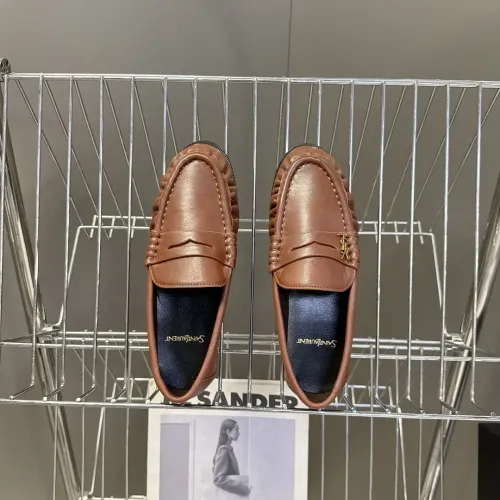 Replica Yves Saint Laurent YSL Leather Shoes For Women #1456123 $118.00 USD for Wholesale