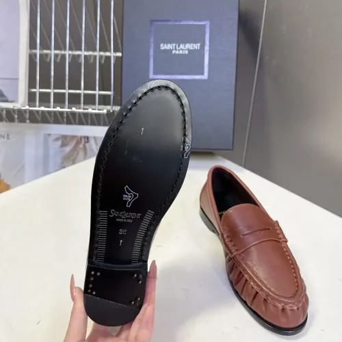 Replica Yves Saint Laurent YSL Leather Shoes For Women #1456123 $118.00 USD for Wholesale