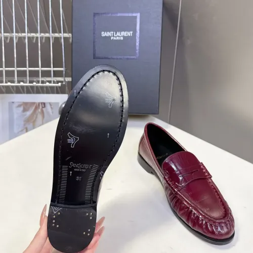 Replica Yves Saint Laurent YSL Leather Shoes For Women #1456133 $118.00 USD for Wholesale