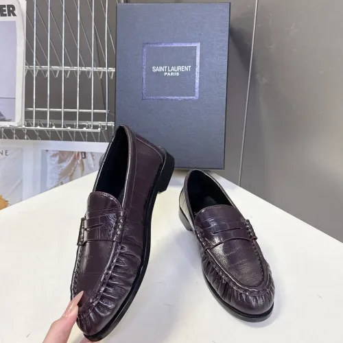 Replica Yves Saint Laurent YSL Leather Shoes For Women #1456137 $118.00 USD for Wholesale