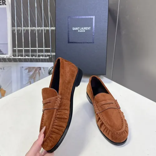Replica Yves Saint Laurent YSL Leather Shoes For Women #1456143 $118.00 USD for Wholesale