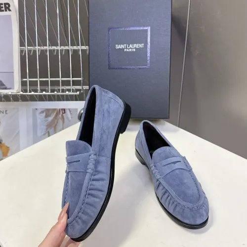 Replica Yves Saint Laurent YSL Leather Shoes For Men #1456148 $125.00 USD for Wholesale