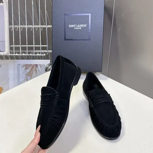 Replica Yves Saint Laurent YSL Leather Shoes For Men #1456152 $125.00 USD for Wholesale