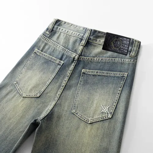 Replica Philipp Plein PP Jeans For Men #1457816 $48.00 USD for Wholesale