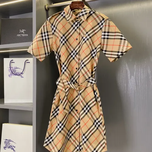 Burberry Dresses Short Sleeved For Women #1458122
