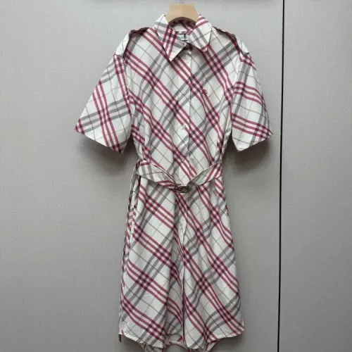 Burberry Dresses Short Sleeved For Women #1458609