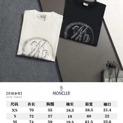 Replica Moncler T-Shirts Short Sleeved For Unisex #1458672 $40.00 USD for Wholesale