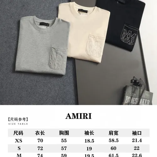 Replica Amiri T-Shirts Short Sleeved For Unisex #1458689 $40.00 USD for Wholesale
