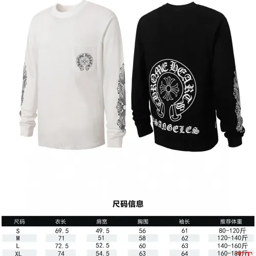 Replica Chrome Hearts T-Shirts Long Sleeved For Unisex #1458777 $39.00 USD for Wholesale