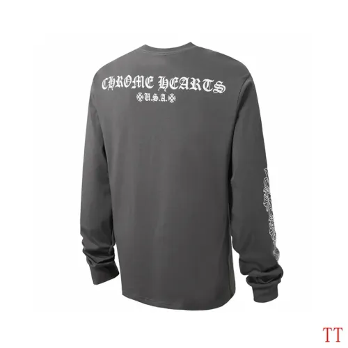 Replica Chrome Hearts T-Shirts Long Sleeved For Unisex #1458823 $39.00 USD for Wholesale