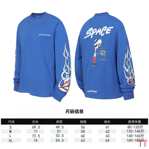 Replica Chrome Hearts T-Shirts Long Sleeved For Unisex #1458826 $39.00 USD for Wholesale