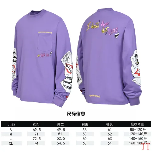 Replica Chrome Hearts T-Shirts Long Sleeved For Unisex #1458837 $39.00 USD for Wholesale