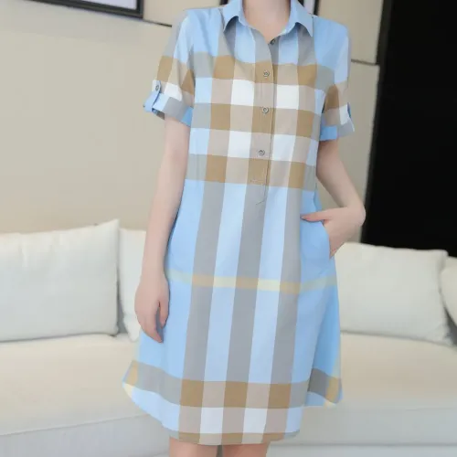 Burberry Dresses Short Sleeved For Women #1458859