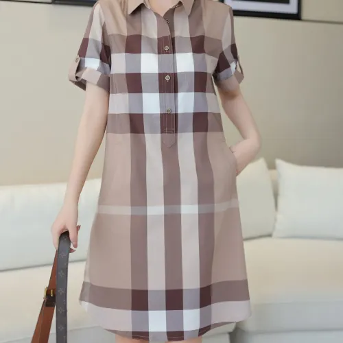 Burberry Dresses Short Sleeved For Women #1458860